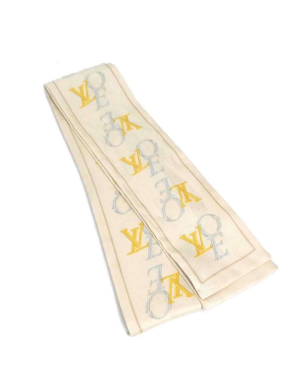 Auth Louis Vuitton Bandeau Scarf Light #303011L16B